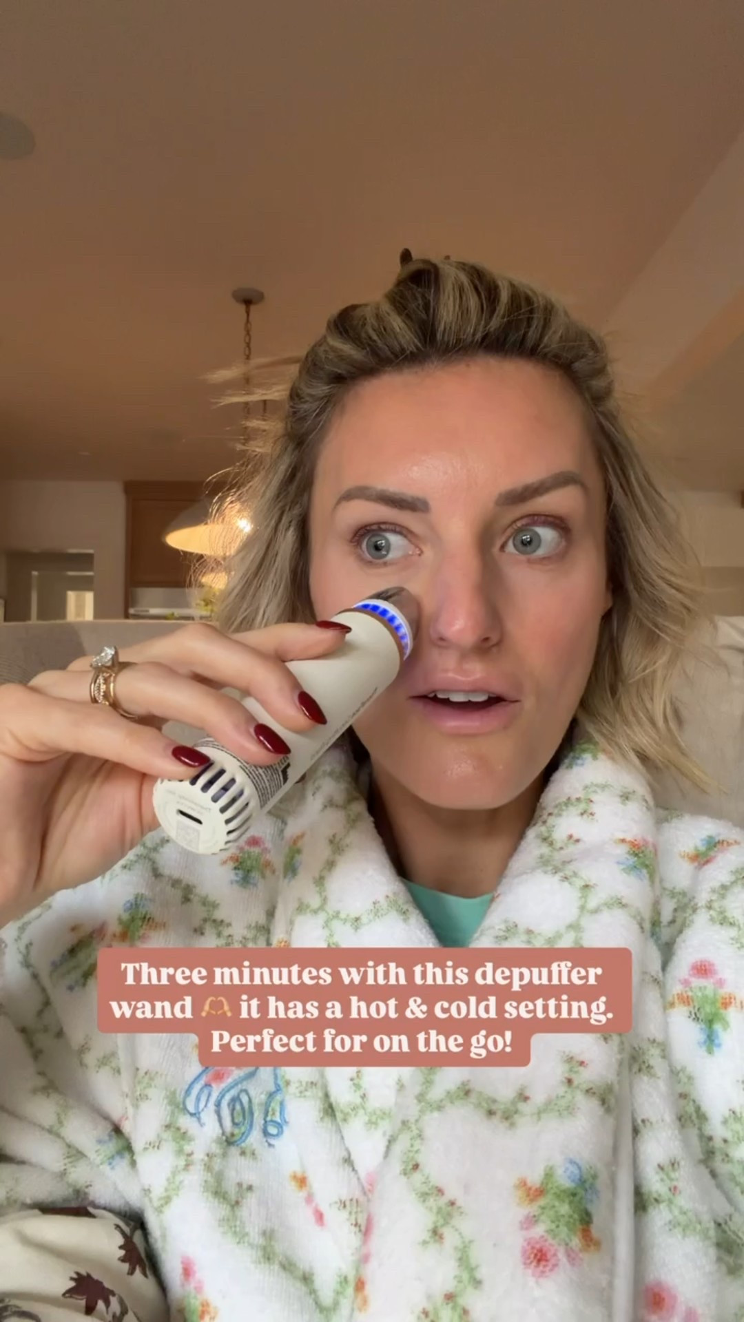 This depuffing wand is amazing! It has a heat & cold setting! Add this to your skincare routine in the morning to help with puffy face and eyes! 

Loverly Grey, Amazon, beauty, skincare, depuffing 

#LTKBeauty