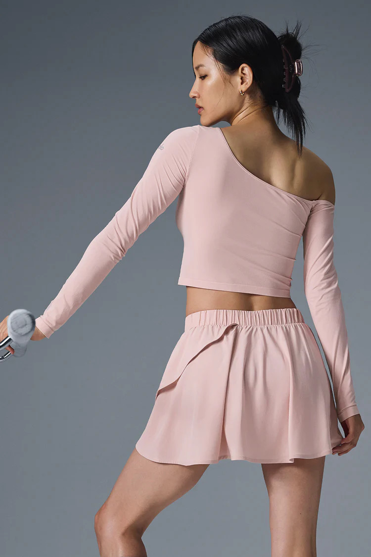 Asymmetric Sheer Glow Long Sleeve | Alo Yoga (US)