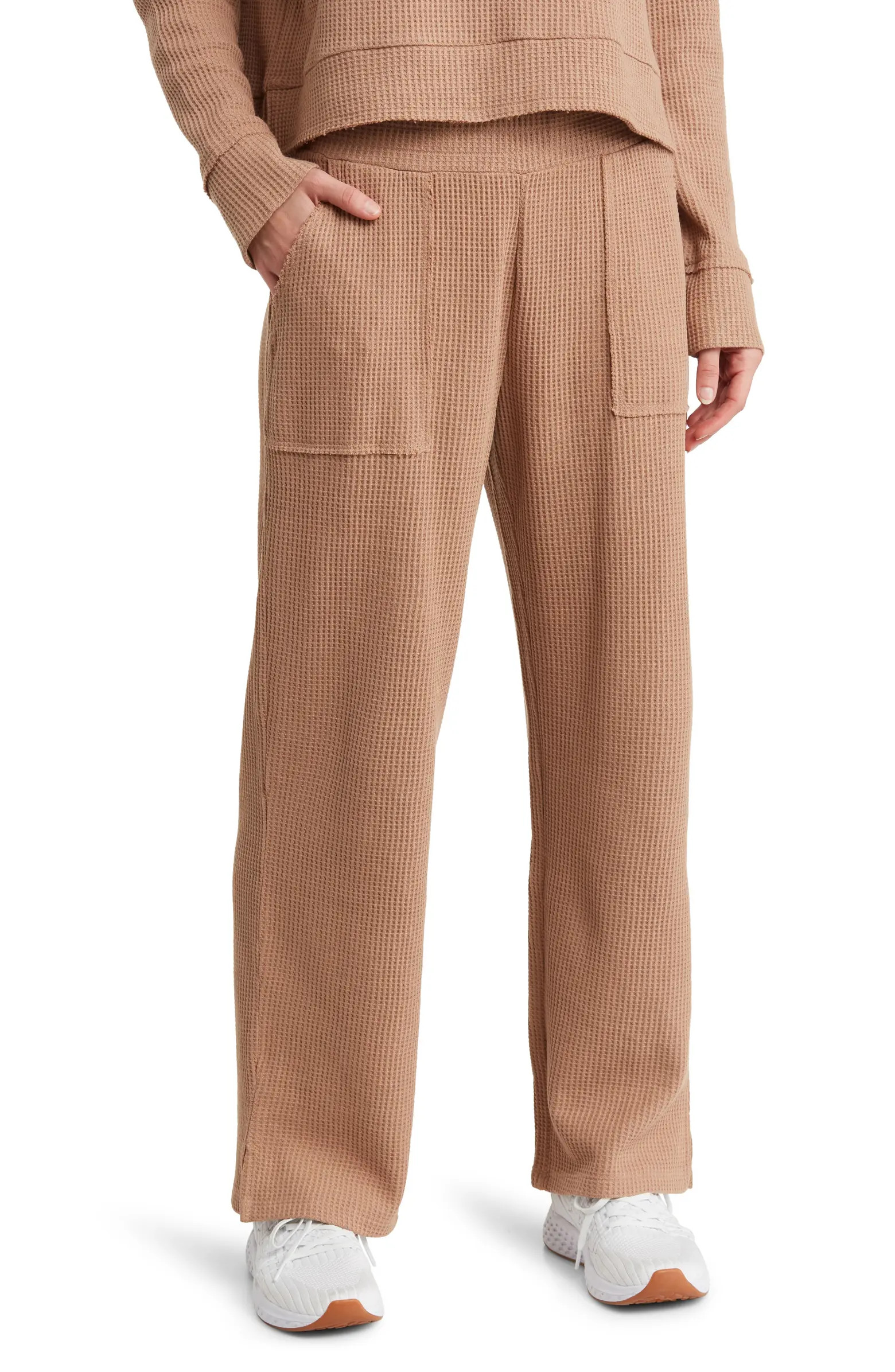 Z by Zella Waffle Wide Leg Pants | Nordstromrack | Nordstrom Rack
