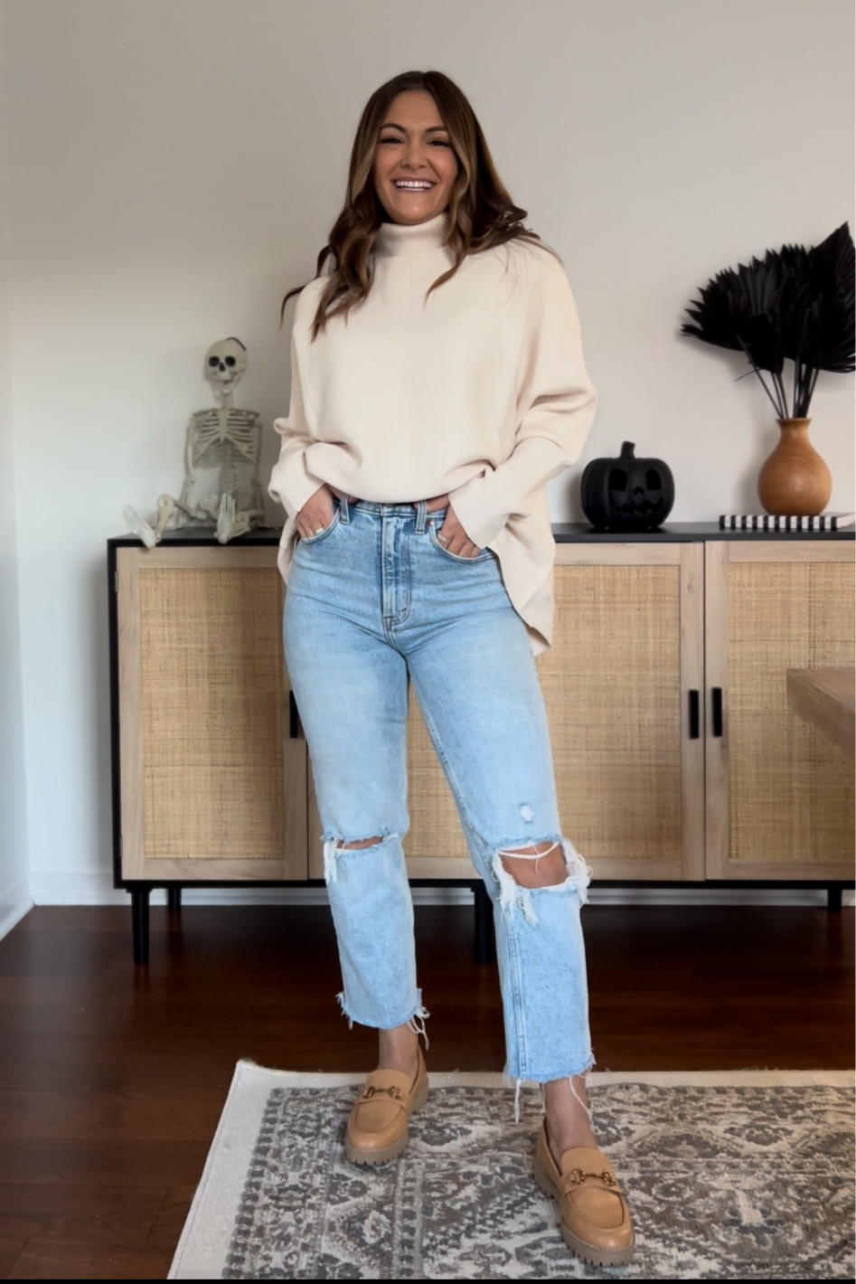 Fall outfit inspo / fall style / amazon fashion / Abercrombie denim 
Wearing small in sweater
Wearing 25S in jeans 

#LTKSeasonal #LTKsalealert #LTKshoecrush