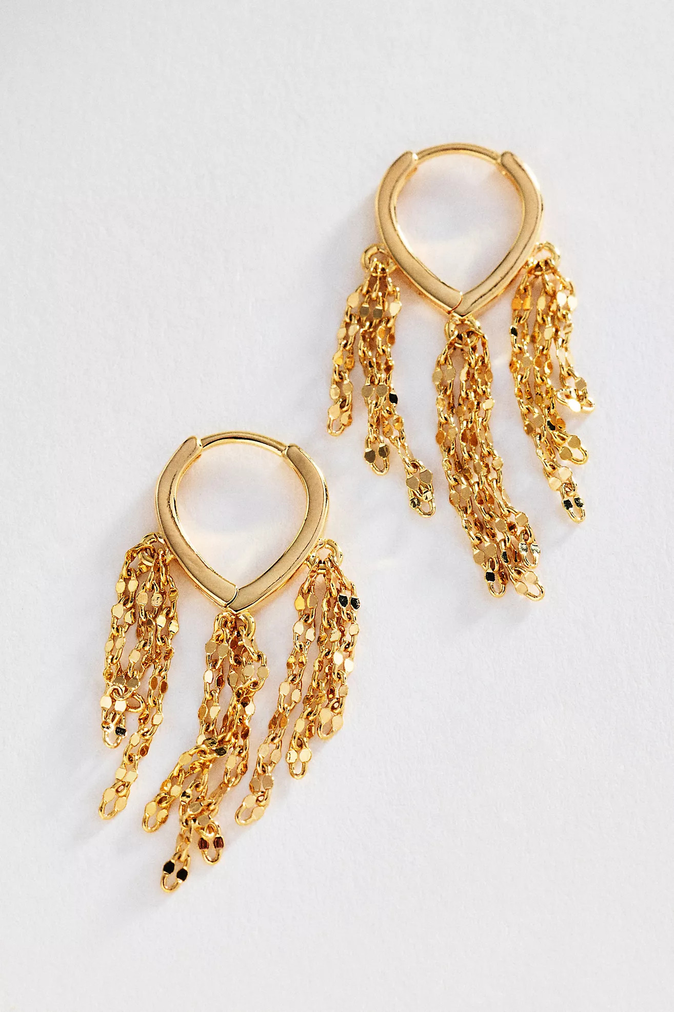 Fringe Huggie Drop Earrings | Anthropologie (US)