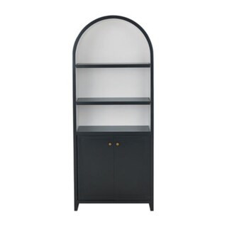 Albany Bookcase -  Black/Soft White Interior | Ballard Designs, Inc.