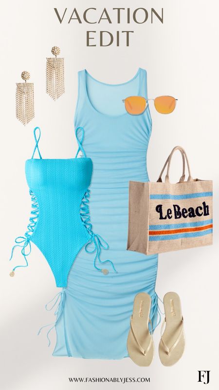 Cute beach vacation outfit I’m loving 

#LTKstyletip #LTKover40 #LTKswim