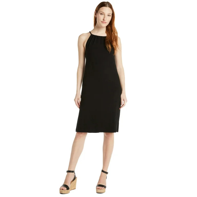 Time and Tru Women's Halter Knit Dress, Sizes XS-XXXL | Walmart (US)