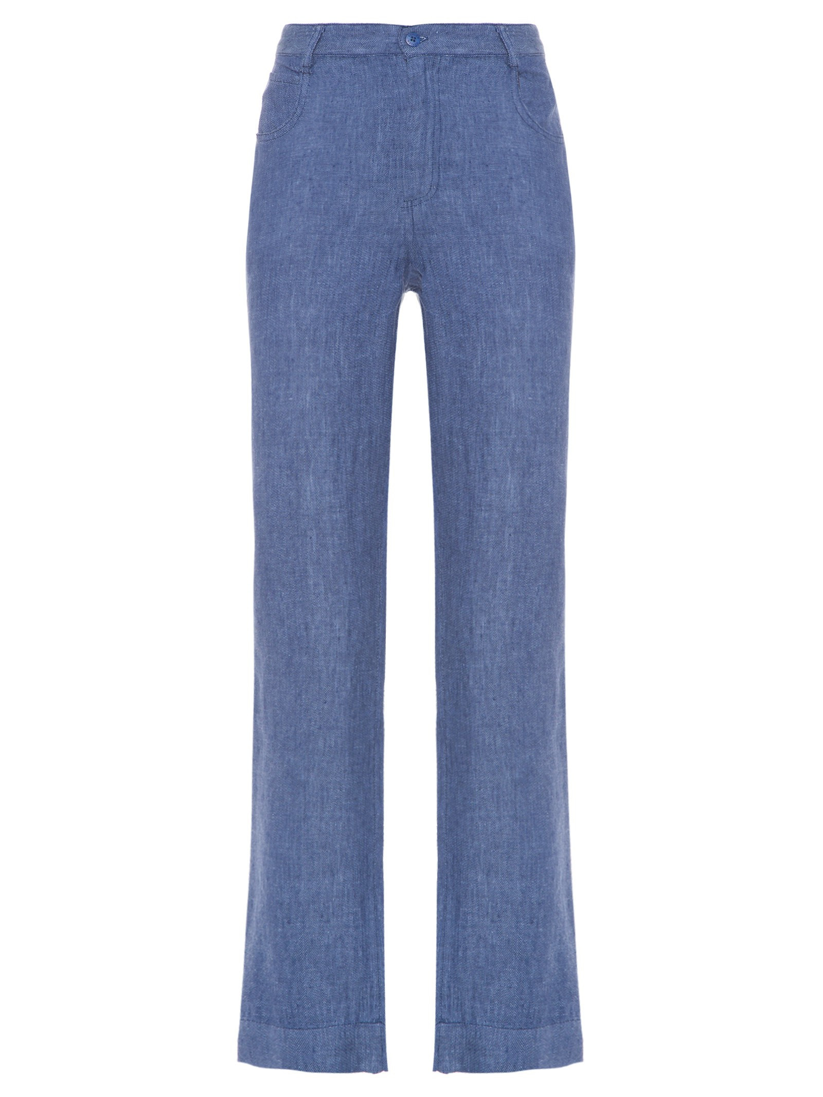 CALÇA FEMININA LINEN DENIM - AZUL | Shop2gether BR