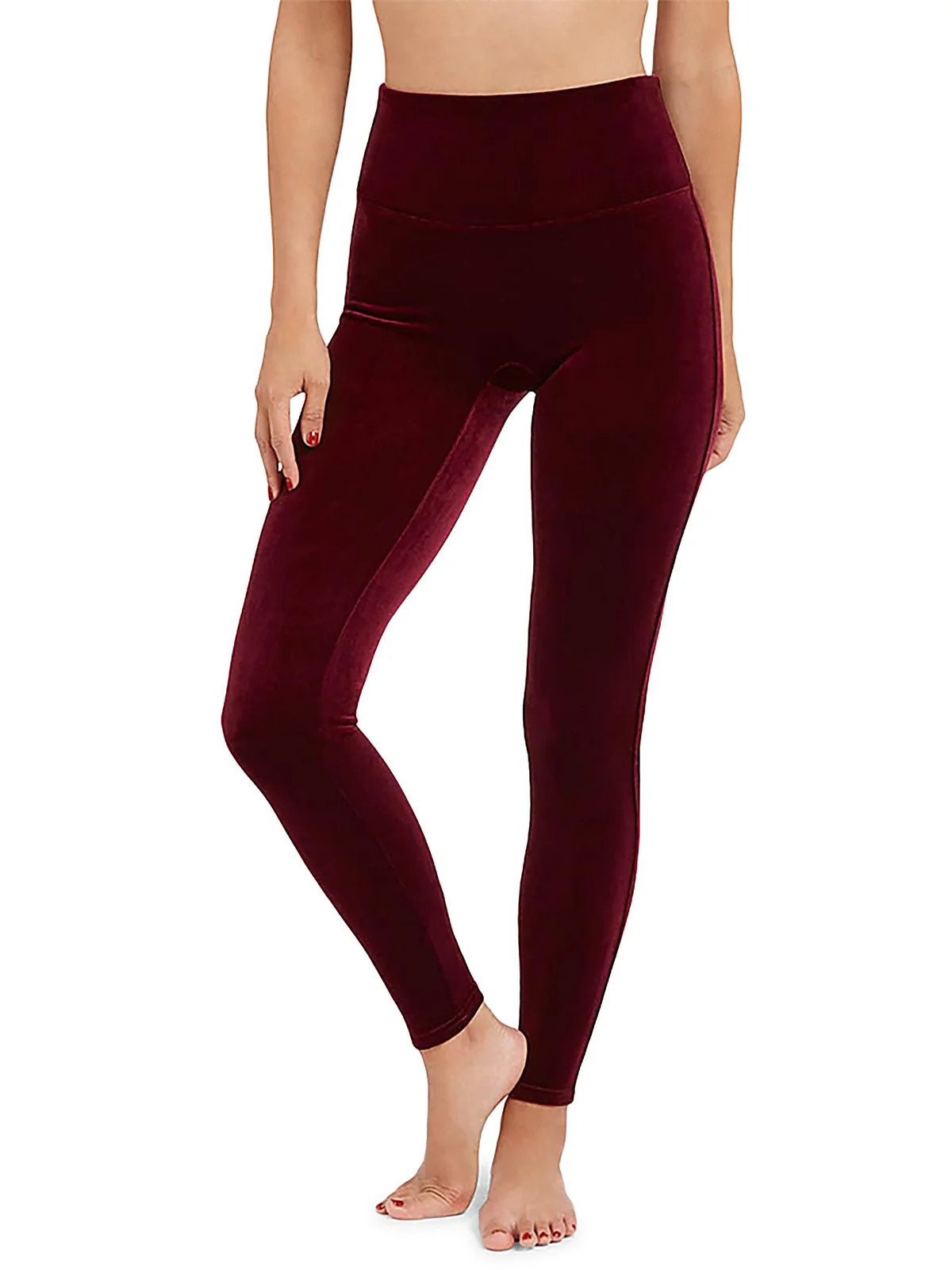 Womens Velvet Flat Front Leggings | Shop Simon