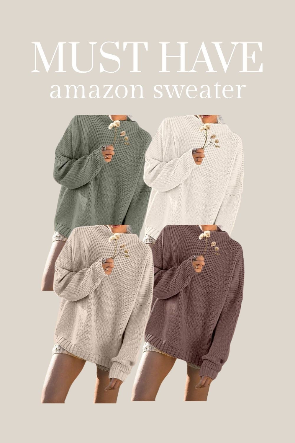 The must have sweater for Fall. I want it in every color! Cute with leggings, skirts or jeans. 

#LTKStyleTip #LTKFindsUnder50 #LTKWorkwear