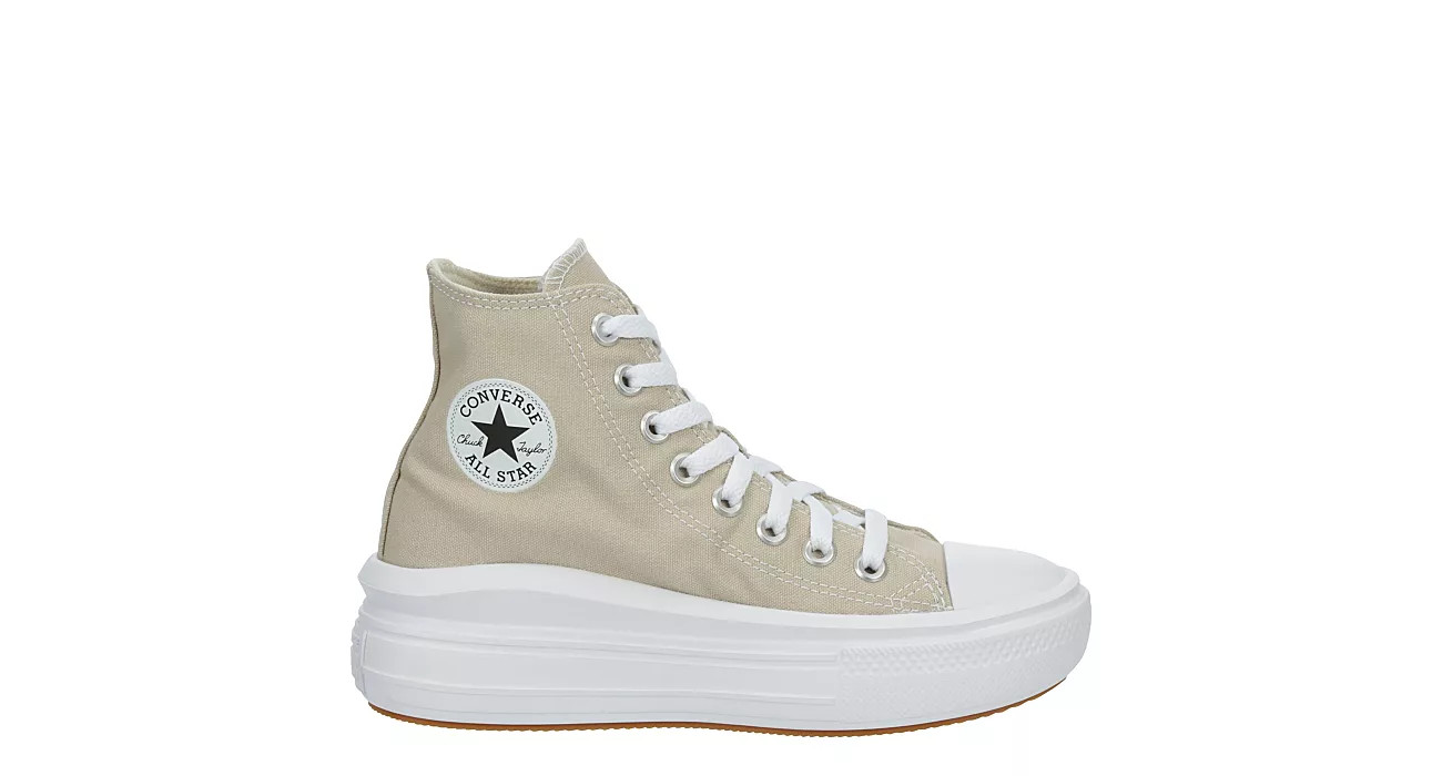 STONE CONVERSE Womens Chuck Taylor All Star Move High Top Sneaker | Rack Room Shoes