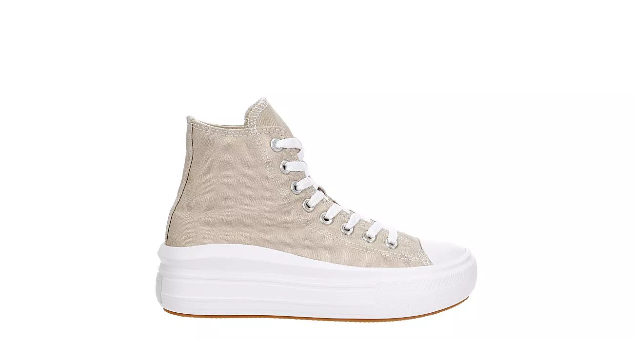 STONE CONVERSE Womens Chuck Taylor All Star Move High Top Sneaker | Rack Room Shoes