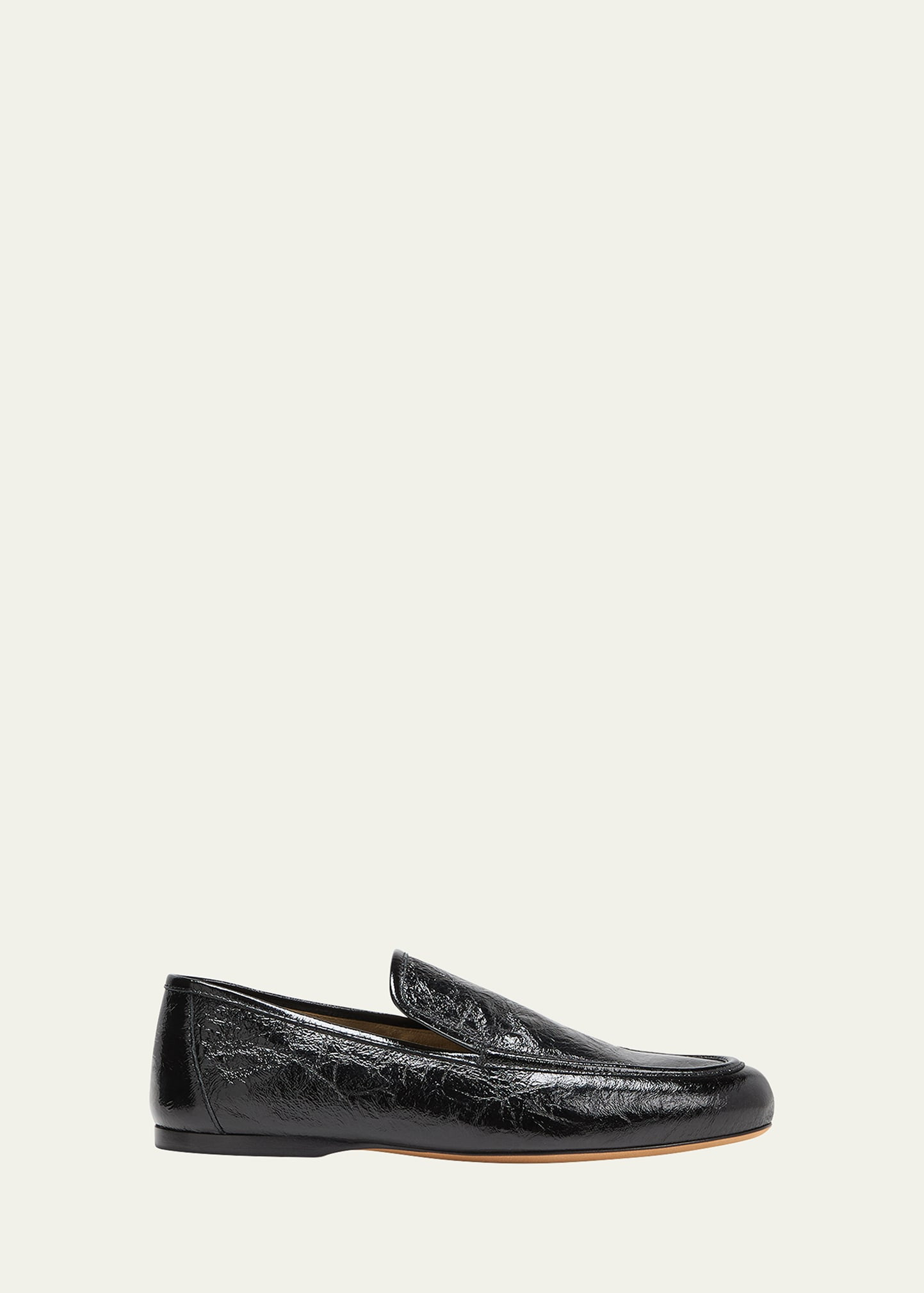 Khaite Alessia Leather Slip-On Loafers | Bergdorf Goodman