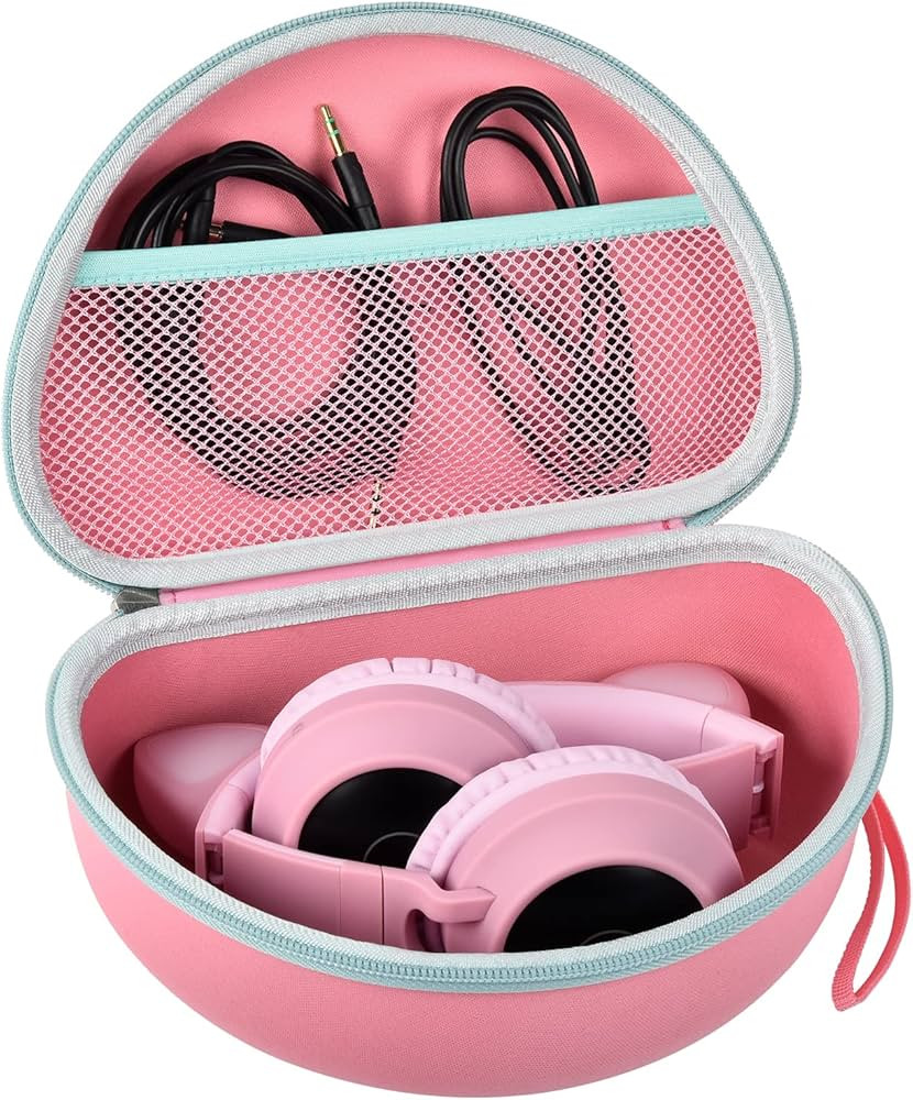 Headphone Case for Riwbox CT-7 Pink/for Jack CT-7S Cat Green 3.5mm/ for iClever IC-HS01/for Picun... | Amazon (US)