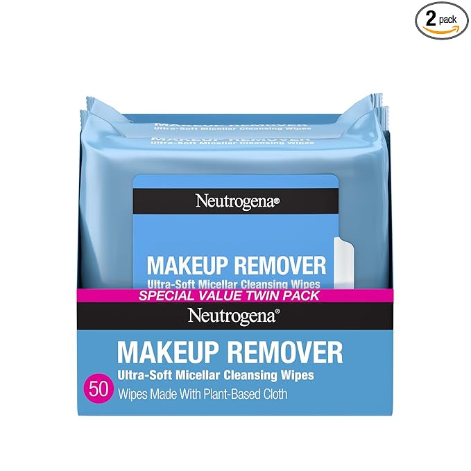Neutrogena Makeup Remover Micellar Wipes for Face Daily Gently Removes Oil Dirt and Waterproof Ma... | Amazon (US)