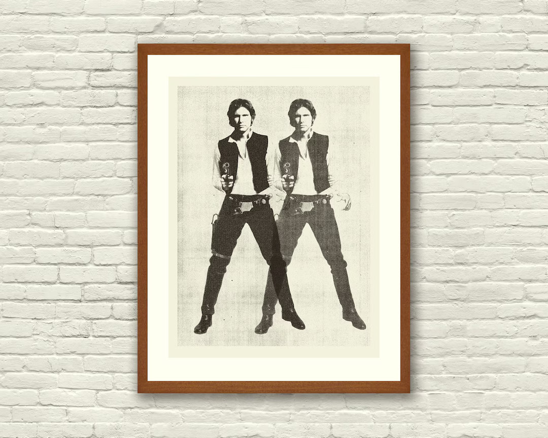 SPACE COWBOY Star Wars Inspired, Han Solo, 18 X 24 Handprinted Silkscreen Art Print, Modern Poste... | Etsy (US)