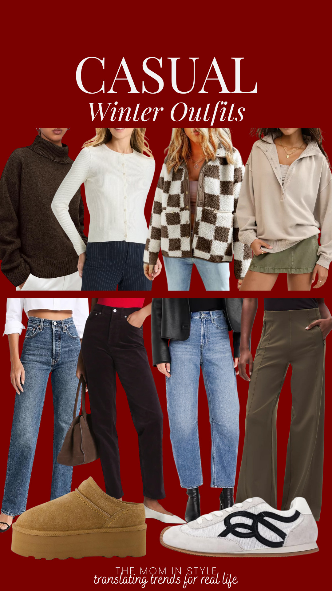 Casual winter outfit inspo, winter essentials, cozy sweater, fuzzy coat, favorite jeans, themominstylee

#LTKootd #LTKTravel #LTKSeasonal