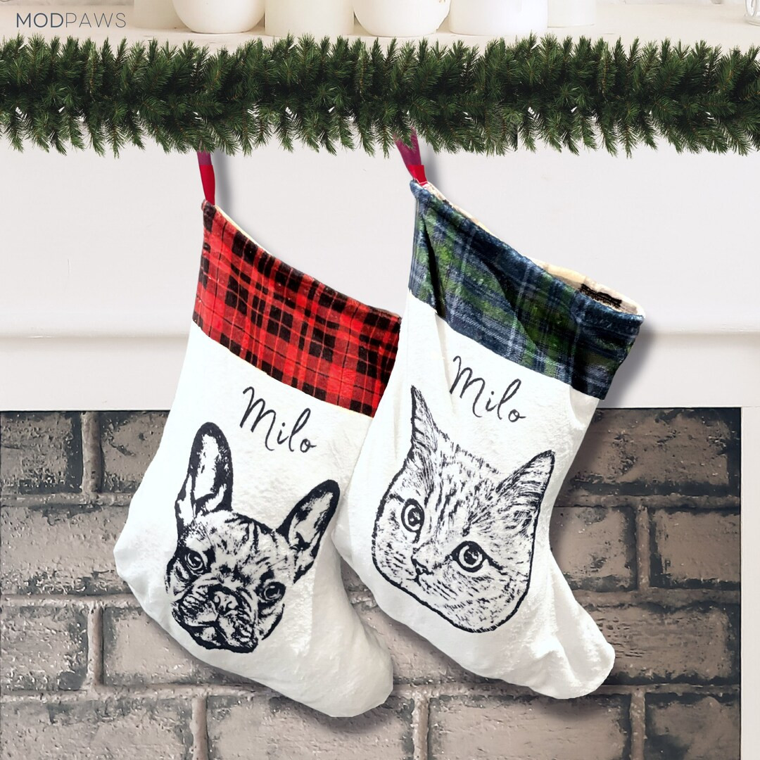 Custom Pet Stocking Using Pet's Photo Name - Etsy | Etsy (US)