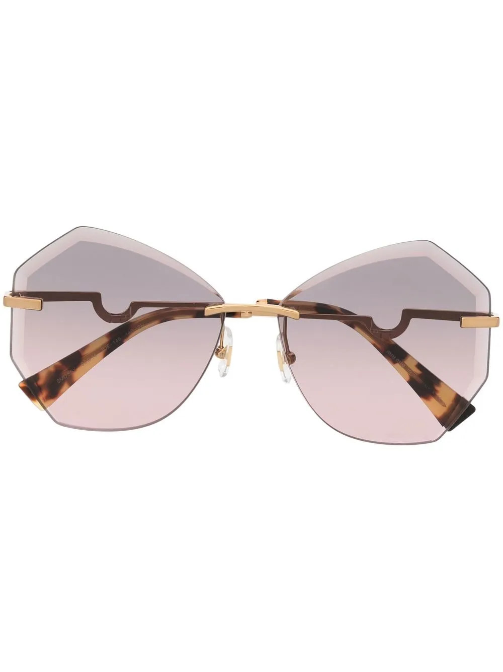geometric tinted sunglasses | Farfetch Global