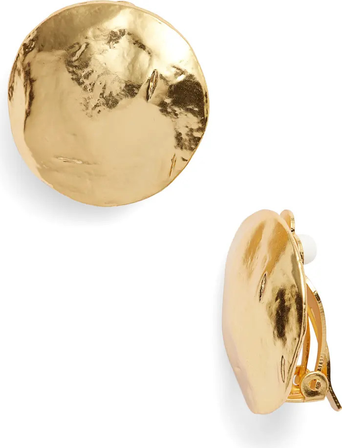 Eva Shell Disc Clip-On Earrings | Nordstrom