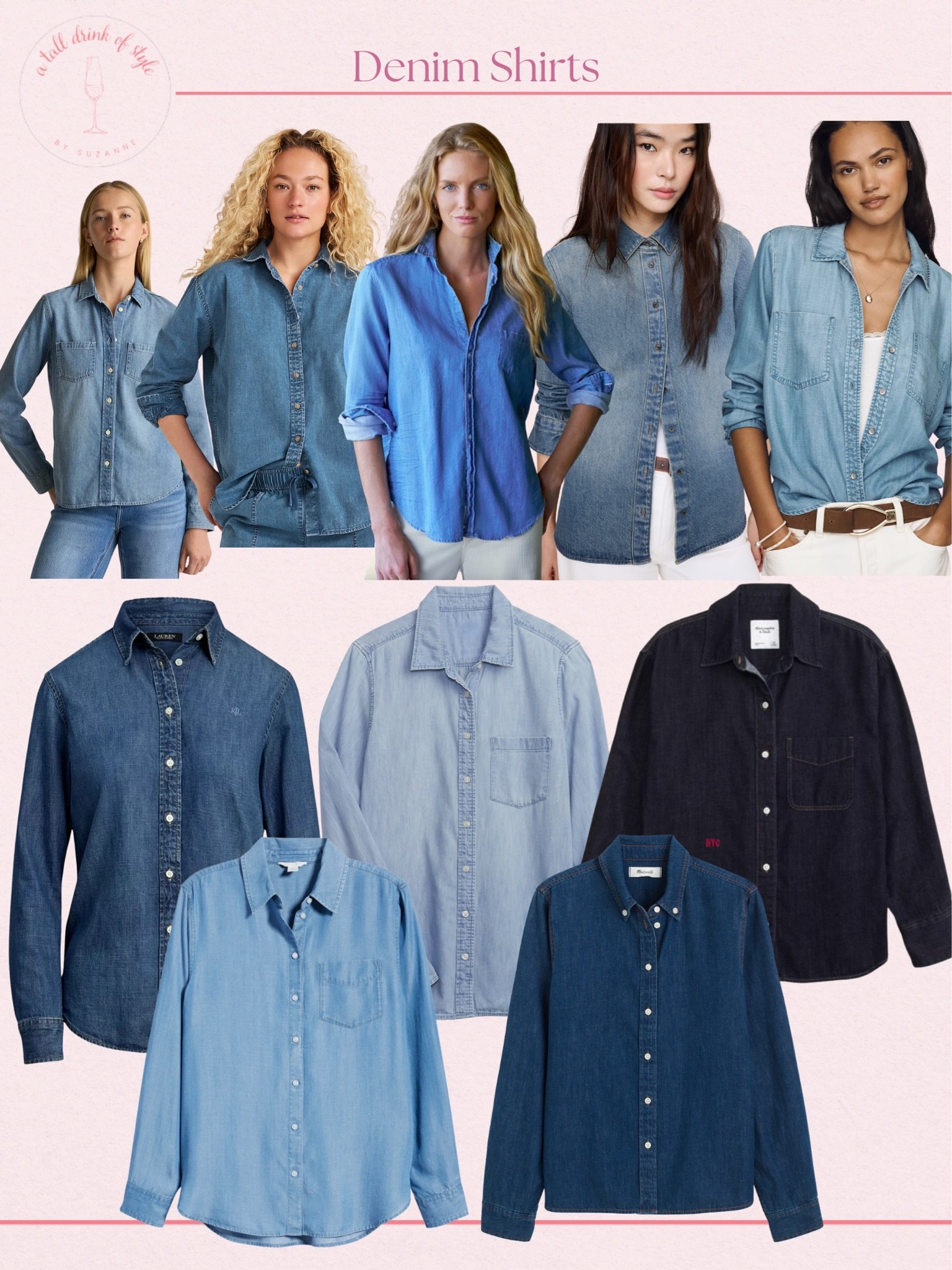 Denim shirts 

CLICK THE PHOTO TO SHOP! || fashion over 50, over 50 stylish outfits, fall fashion, fall outfit ideas, fall fashion 2026, ad, fall outfits, cute fall outfits, fall outfits 2026, fashion blog, style blog, tall fashion, tall girl outfits, tall style, beauty over 50, timeless classic outfits

#LTKSaleAlert #LTKOver40 #LTKSeasonal