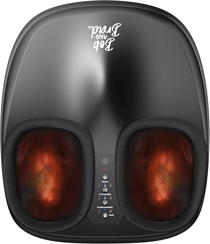 BOB AND BRAD Lite Foot Massager Machine with Heat, Shiatsu Deep Kneading, Multi-Level Settings, E... | Amazon (US)