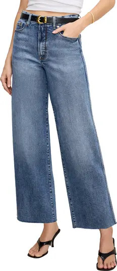 Good American Good Skate Ankle Wide Leg Jeans | Nordstromrack | Nordstrom Rack