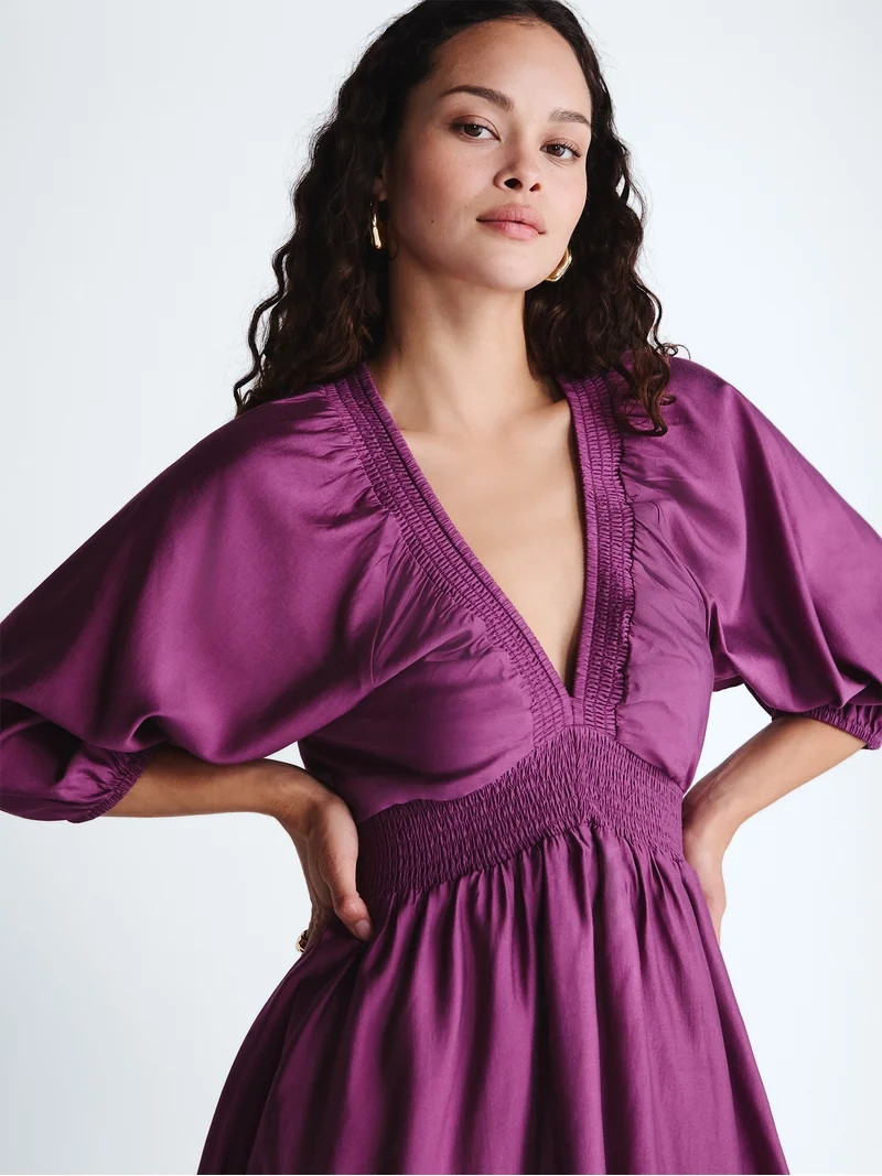 Scoop Women's and Women's Plus Mini Raglan Dress, Sizes XS-4X | Walmart (US)