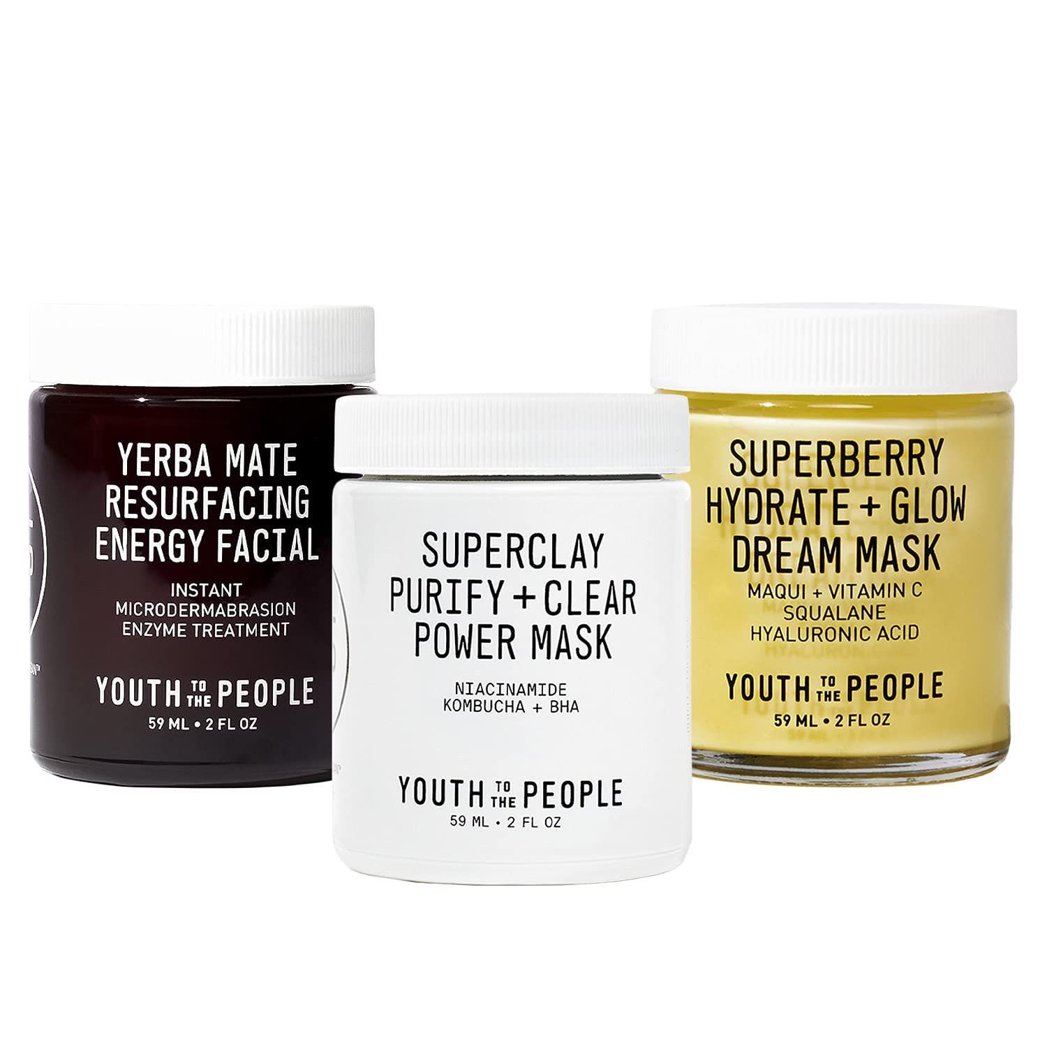 Youth to the People 3-Piece Youth Treatment Set - Overnight Superberry Hydrate + Glow Dream Mask, Ex | Amazon (US)