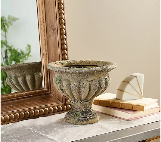 Cozy Cottage by Liz Marie 8.7" Indoor/Outdoor Ceramic Planter - QVC.com | QVC