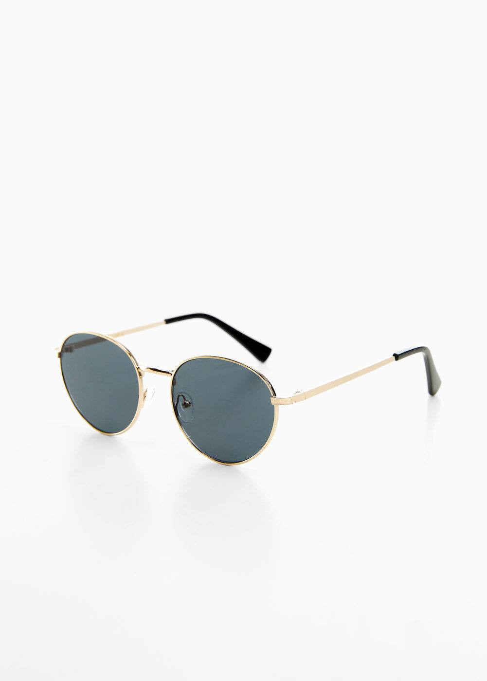 Round metal-rimmed sunglasses -  Women | Mango United Kingdom | MANGO (UK)