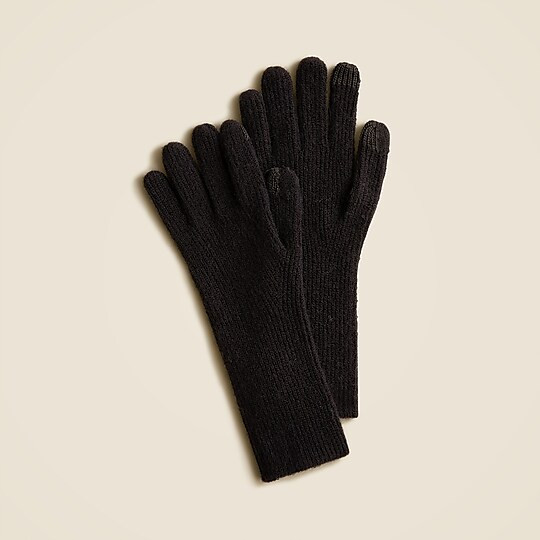 Ribbed touch-screen gloves in Supersoft yarn | J. Crew US