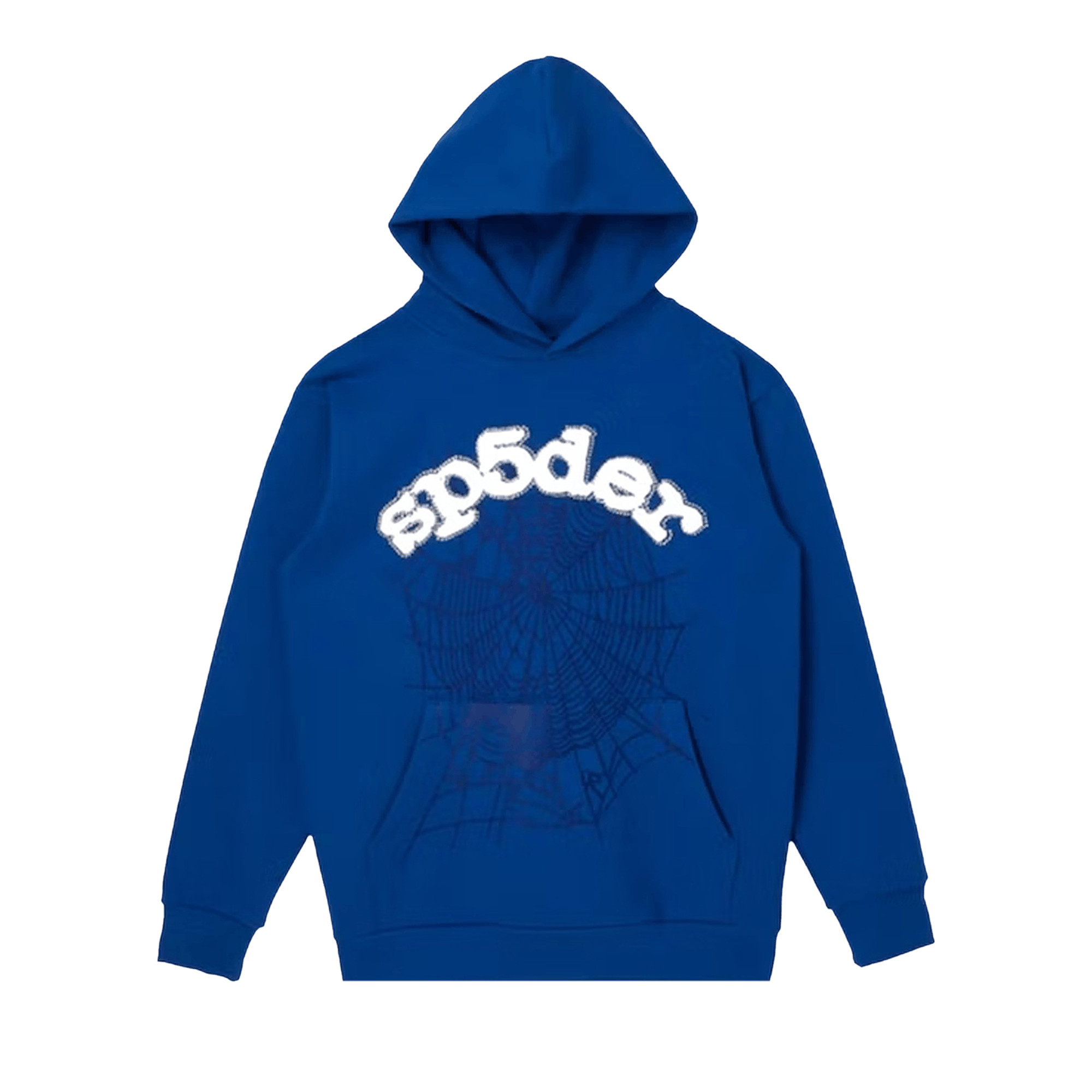 Sp5der Logo Hoodie 'Blue' | GOAT