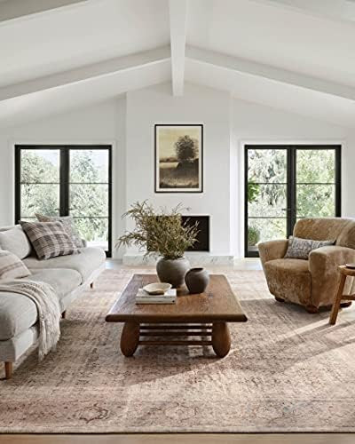 Amber Lewis x Loloi Georgie Collection GER-02 Ocean / Sand 7'6" x 9'6" Area Rug | Amazon (US)