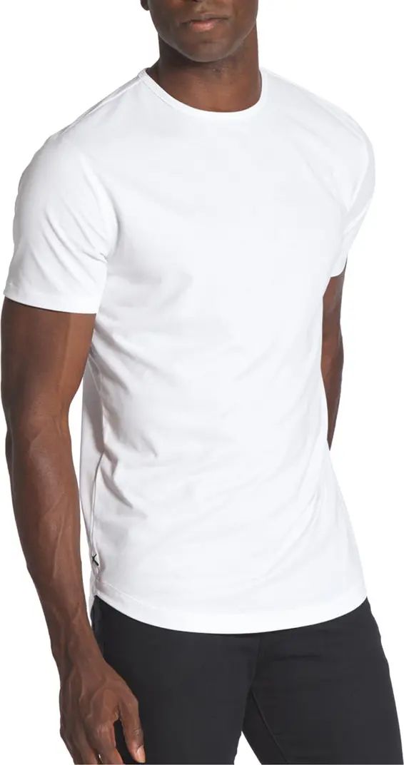 Trim Fit Crewneck Cotton Blend T-Shirt | Nordstrom