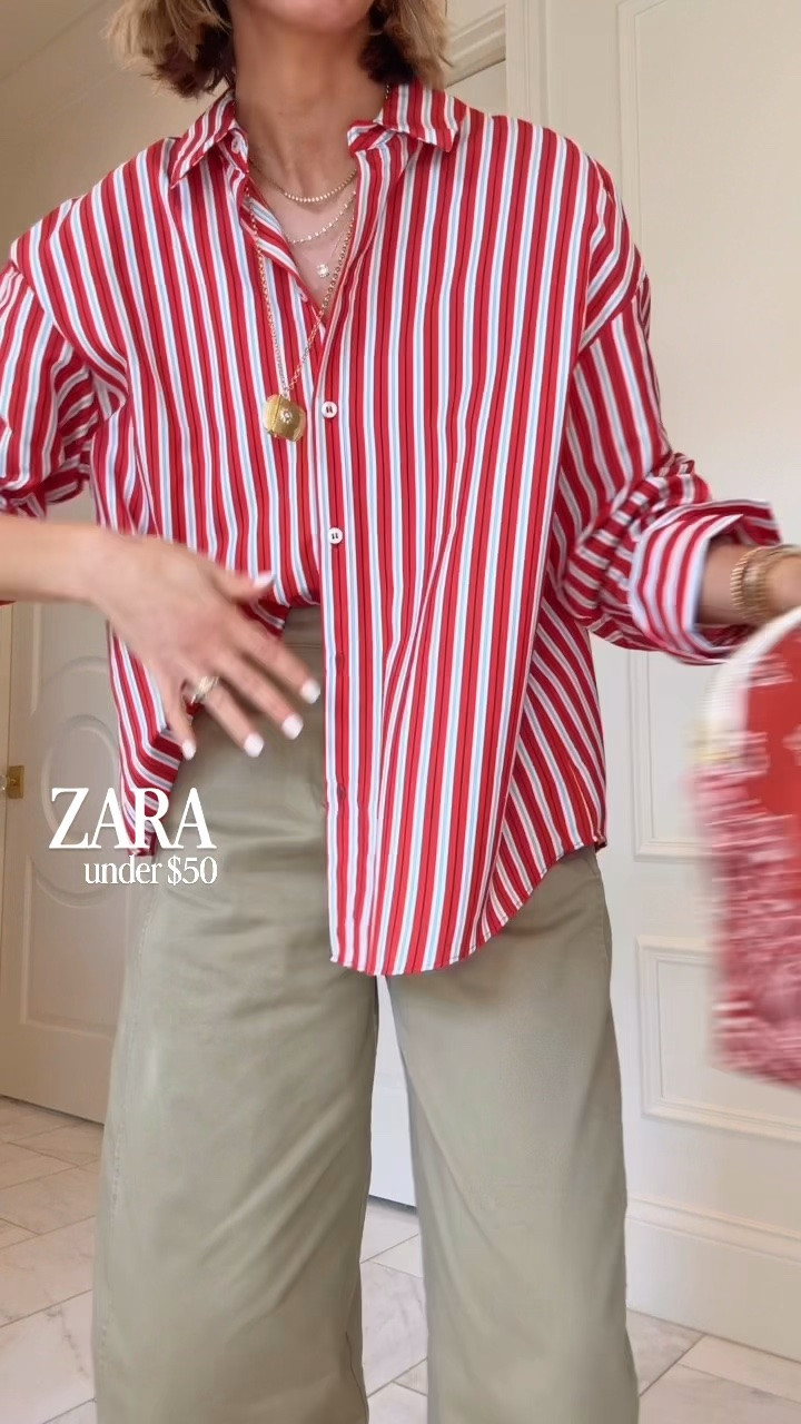 Styling my latest Zara haul for fall! Wearing size XS in the trousers and small in top 

#LTKootd #LTKSeasonal #LTKOver40