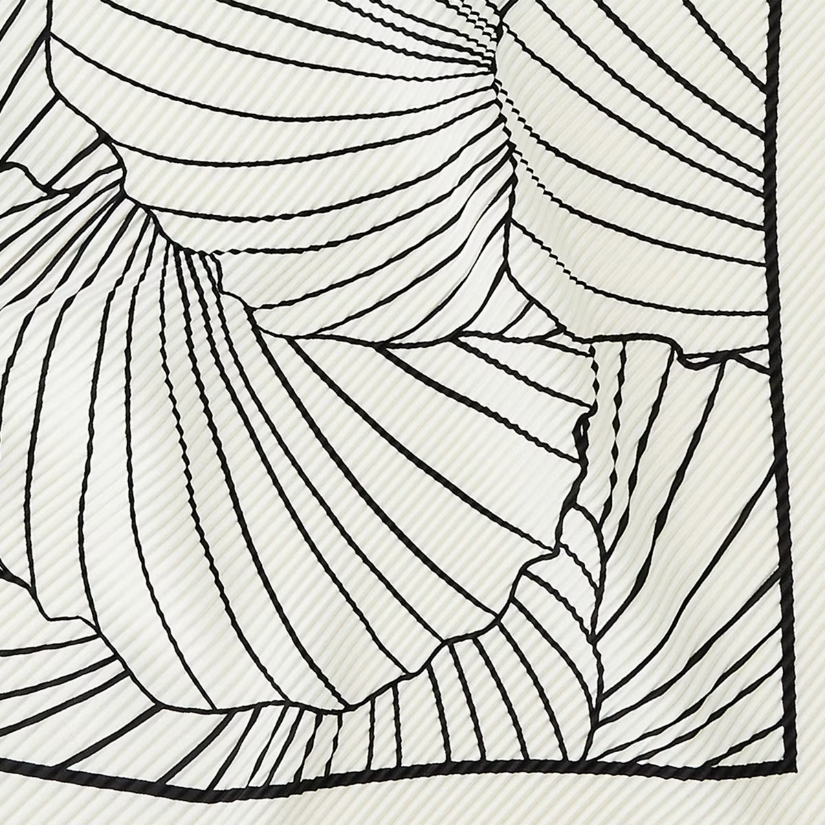 Women's Pleated Accordion Pattern Scarf - A New Day™ Black/White | Target