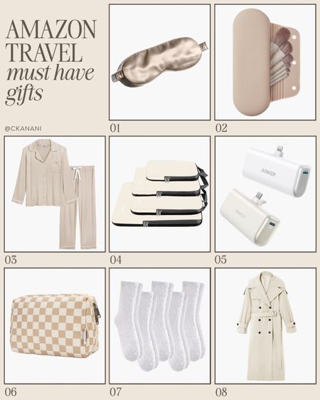 Amazon travel gift ideas
Gift guide for her
Amazon travel essentials
Amazon must haves
Amazon black friday 2023
Amazon finds
Amazon travel accessories
Silk eye mask
Makeup brush holder
Pajama set
Compression packing cubes
Power bank
External charger
Trench coat
Fuzzy cozy socks



#LTKCyberWeek #LTKGiftGuide #LTKsalealert