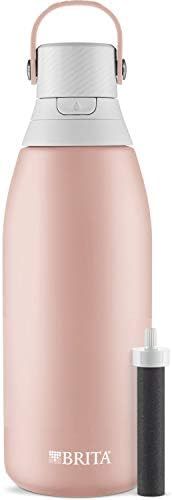 Brita Stainless Steel Water Filter Bottle, 32 Ounce, Rose, 1 Count | Amazon (US)