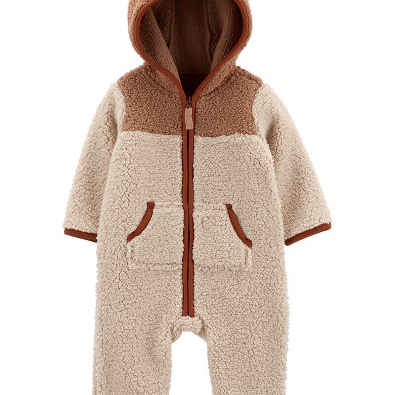 Zip-Up Hooded Fleece Jumpsuit | Carter's