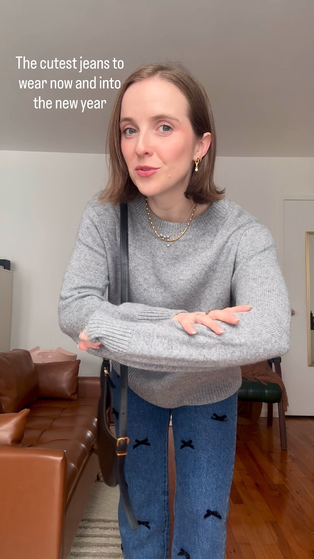 The cutest embellished bow jeans to wear now and later wearing 25 petite 
50% off + 15% + FREE SHIP
Cashmere sweater quince 


#LTKPetite #LTKSaleAlert #LTKHoliday