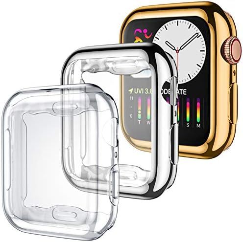 Dirrelo 3 Pack Case Compatible with Apple Watch Series SE 6/5/4 40mm Screen Protector, Full Cover... | Amazon (UK)