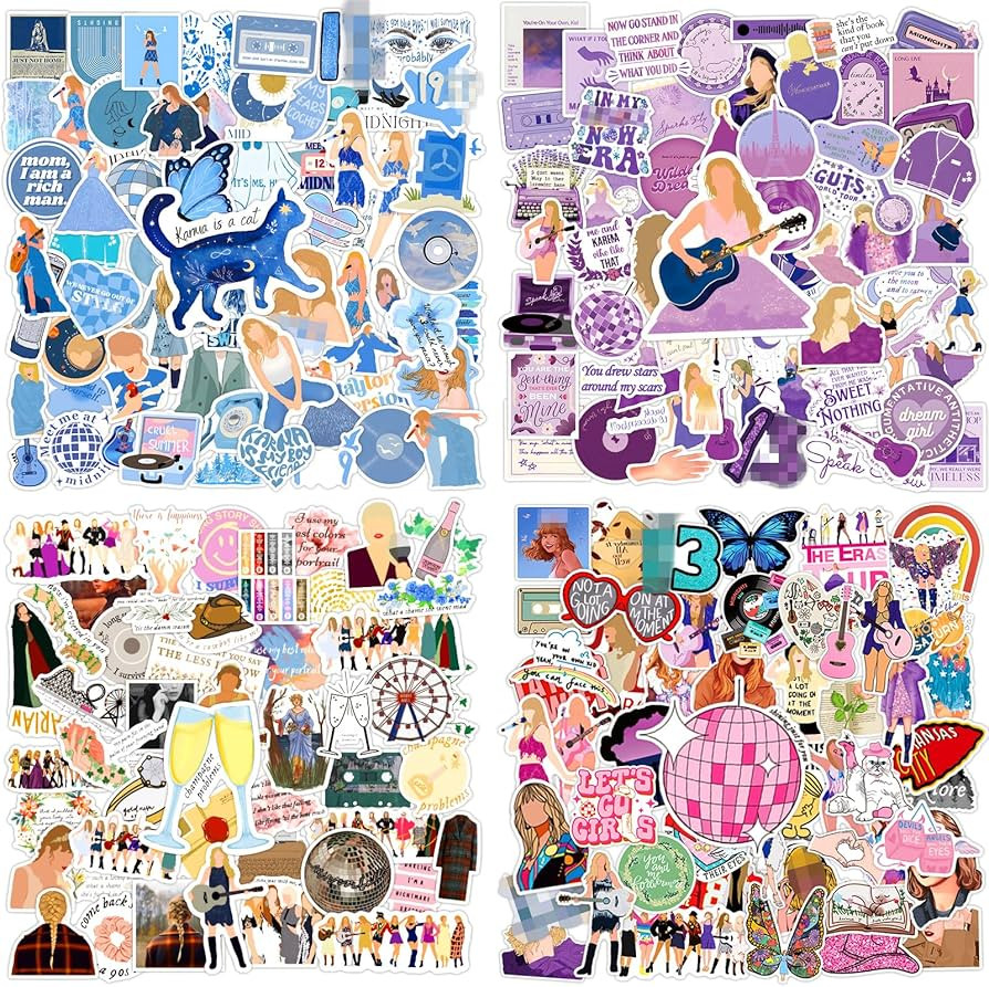 200pcs Popular Music Stickers for Adult, Music Stickers 2.5"-3.5" Waterproof Vinyl Stickers for W... | Amazon (US)
