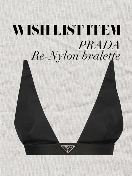 Never met a piece of Prada that I didn’t like… 🖤 The Prada nylon bralette is another piece going on my Wish List this season
Prada bra | Layering outfit | Summer style | Minimal designer outfit | High fashion | Re-Nylon bralette 

#LTKstyletip #LTKFind #LTKGiftGuide