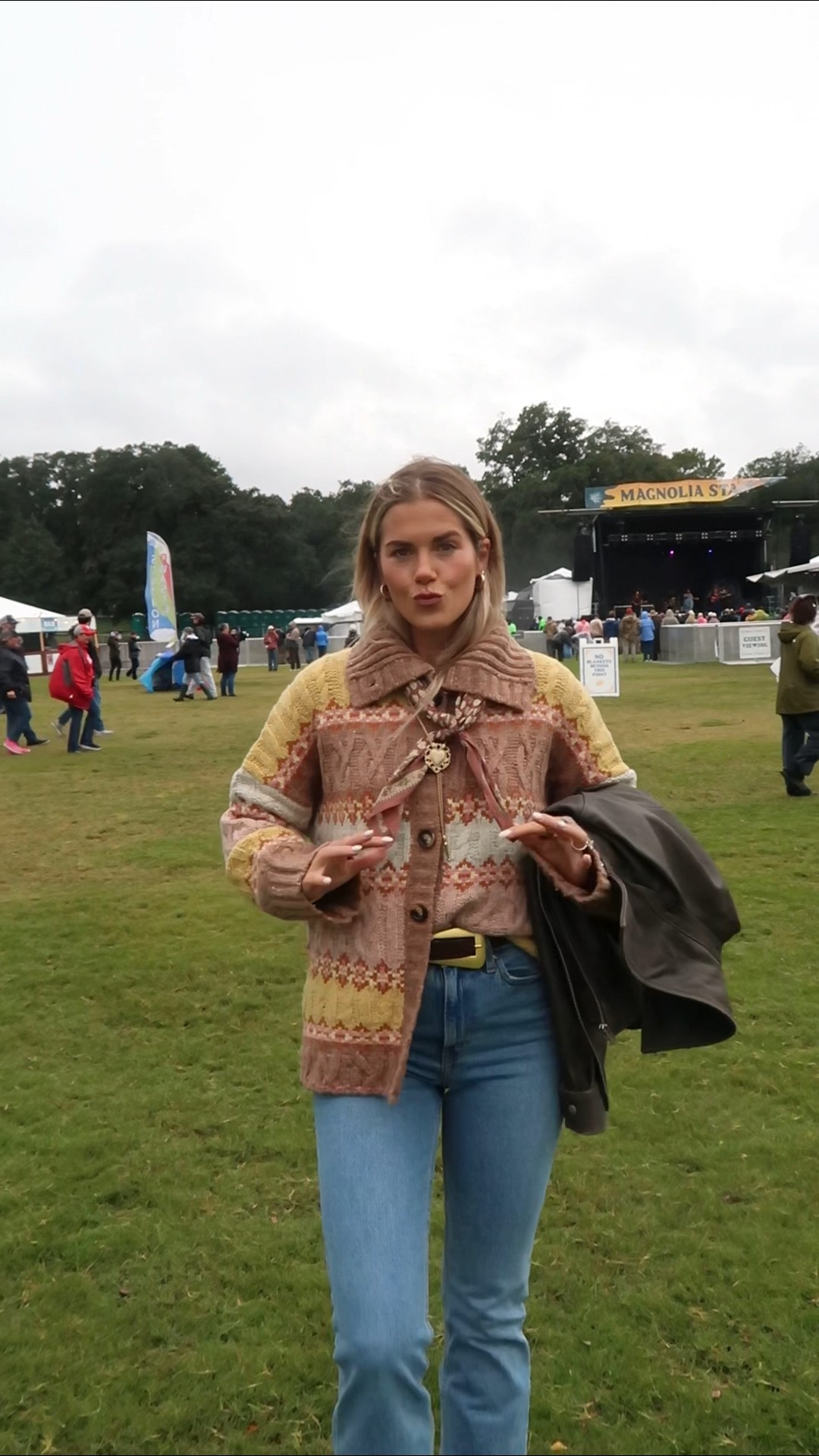 size medium in sweater! size 26 extra long in jeans, size down half size in boots. leather jacket in a small (it’s oversized!)  bolo tie is november maker 

#LTKSeasonal #LTKTall #LTKStyleTip