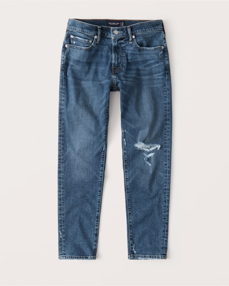Ripped Slim Taper Jeans | Abercrombie & Fitch (US)
