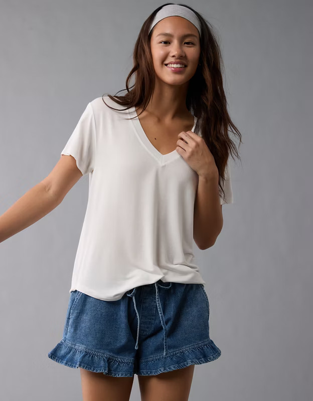 AE Soft & Sexy V-Neck T-Shirt | American Eagle Outfitters (US & CA)