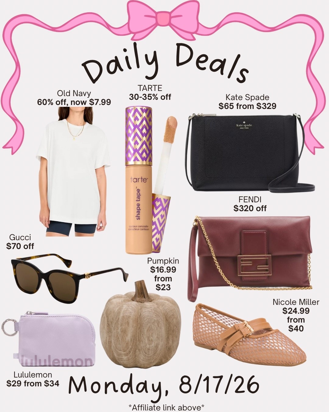 Daily deals

#LTKSeasonal #LTKSaleAlert #LTKootd