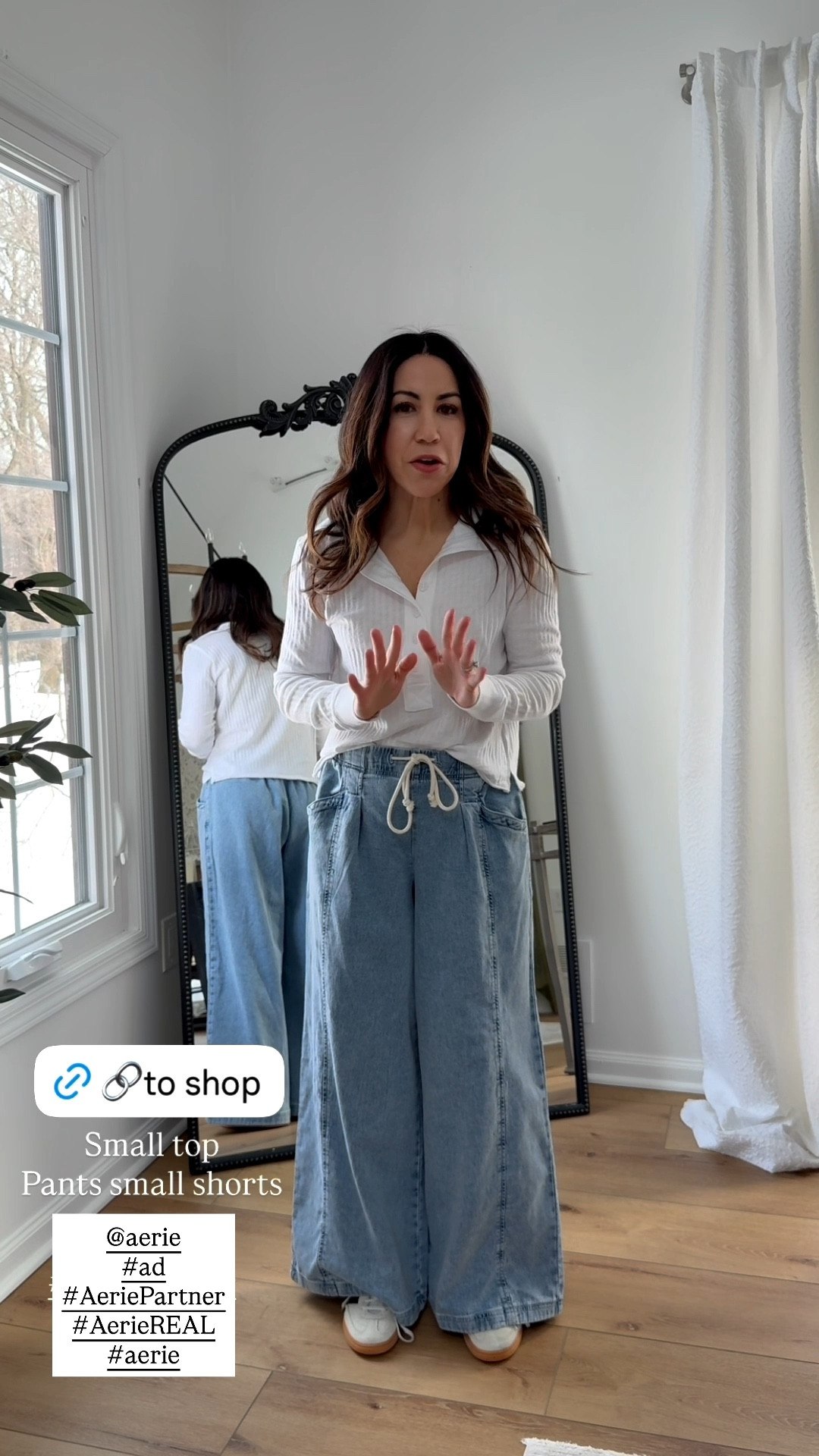 cutest new pieces from Aerie. Wearing small top. Small short wide leg jeans.

@Aerie 
#ad
#AeriePartner
#AerieREAL
#aerie



#LTKPetite #LTKSaleAlert #LTKOver40