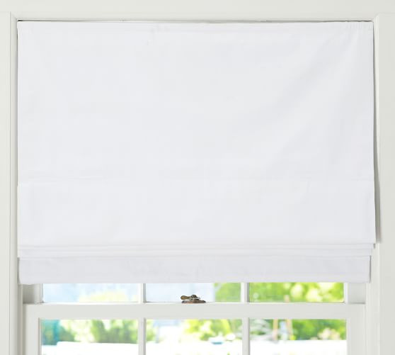 Cameron Cotton Cordless Roman Shade | Pottery Barn (US)