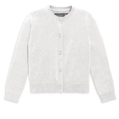 Primary Kids Cotton Cardigan in White Size 4 | Target