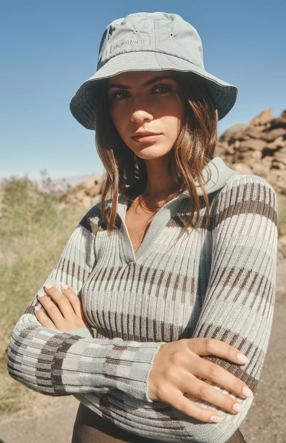 Luisa Polo Sweater | Silver Blue | Alp N Rock