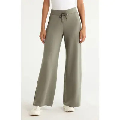 SPANX® AirEssentials Wide Leg Pants in Very Black at Nordstrom, Size Large P | Nordstrom